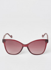 Women's Full Rim Injected Butterfly Sunglasses - Lens Size: 55 mm