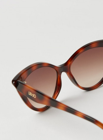 Women's Full Rim Injected Cat Eye Sunglasses - Lens Size: 54 mm