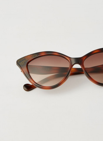 Women's Full Rim Injected Cat Eye Sunglasses - Lens Size: 54 mm
