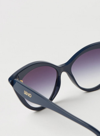 Women's Full Rim Injected Cat Eye Sunglasses - Lens Size: 54 mm