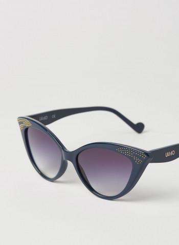 Women's Full Rim Injected Cat Eye Sunglasses - Lens Size: 54 mm