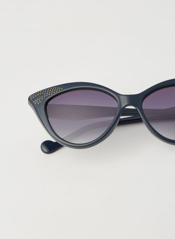 Women's Full Rim Injected Cat Eye Sunglasses - Lens Size: 54 mm