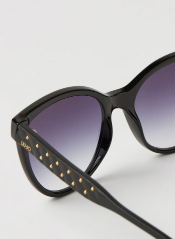 Women's Full Rim Injected Cat Eye Sunglasses - Lens Size: 56 mm