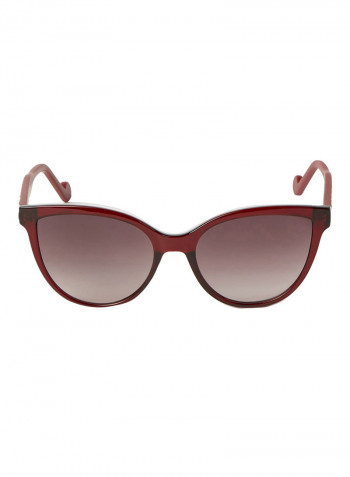 Women's Full Rim Injected Cat Eye Sunglasses - Lens Size: 56 mm