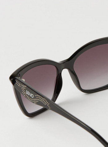 Women's Full Rim Injected Modified Rectangle Sunglasses - Lens Size: 54 mm