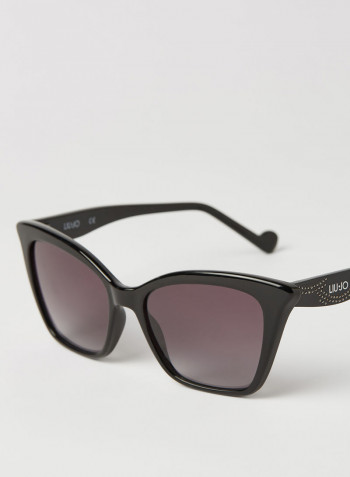 Women's Full Rim Injected Modified Rectangle Sunglasses - Lens Size: 54 mm