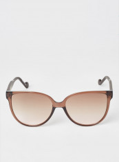 Women's Full Rim Injected Modified Rectangle Sunglasses - Lens Size: 57 mm