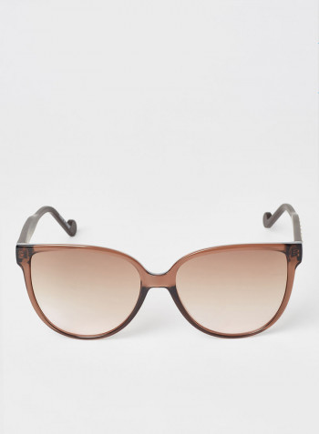 Women's Full Rim Injected Modified Rectangle Sunglasses - Lens Size: 57 mm