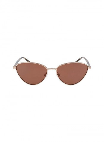 Women's Full Rim Metal Cat Eye Sunglasses - Lens Size: 57 mm