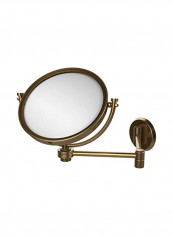 Wall Mounted Make-Up Mirror Brushed Bronze/Clear 8inch