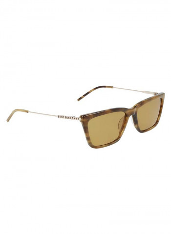 Women's Full Rim Acetate Rectangle Sunglasses - Lens Size: 55 mm