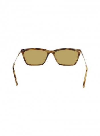 Women's Full Rim Acetate Rectangle Sunglasses - Lens Size: 55 mm