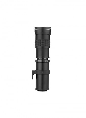 420-800mm F/8.3-16 HD Super Telephoto Manual Zoom Lens Black