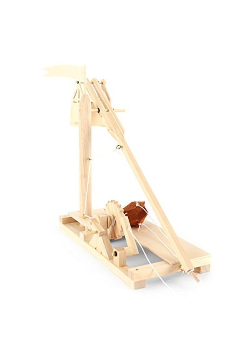 Leonardo Da Vinci Trebuchet Model Kit 40x11x6centimeter