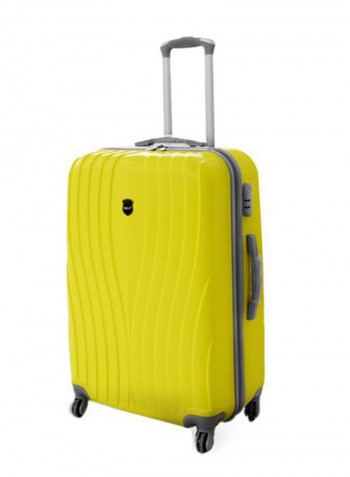 3-Piece Luggage Trolley Bag Set Yellow
