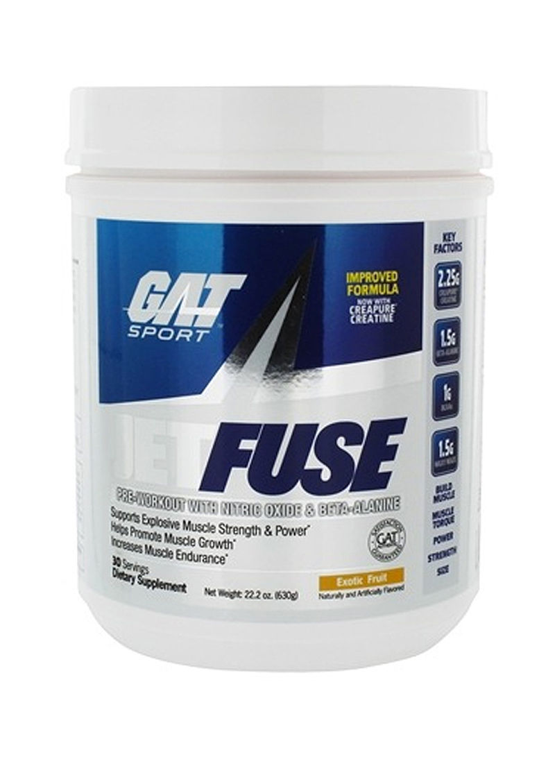 Jet Fuse Pre-Workout Dietary Supplement - Exotic Fruit Flavour