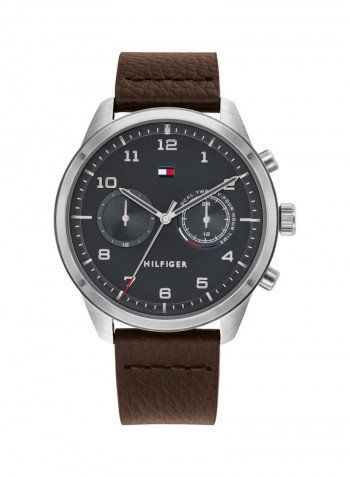 Men's Leather Analog Wrist Watch 1791785