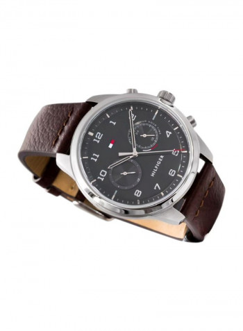 Men's Leather Analog Wrist Watch 1791785