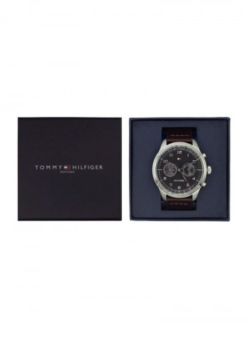 Men's Leather Analog Wrist Watch 1791785