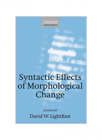 Syntactic Effects of Morphological Change Paperback