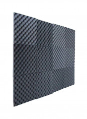 12-Pieces Of Soundproof Insulation Foam For Recording Studio 50 x 50