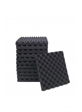 12-Pieces Of Soundproof Insulation Foam For Recording Studio 50 x 50