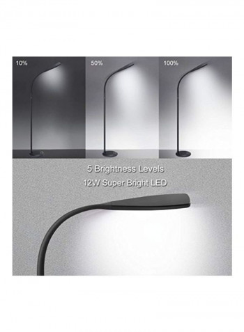 LED Standing Floor Lamp Black 11x4x17inch