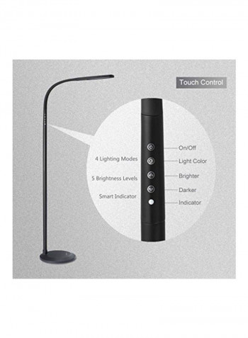 LED Standing Floor Lamp Black 11x4x17inch