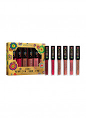 Pack Of 6 Holidaze Always On Liquid Lip Set Multicolour