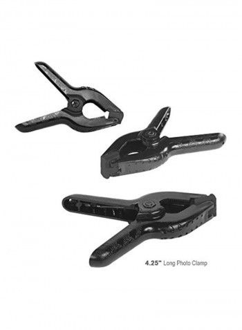 Photo Studio Background Stand Support System Kit Black