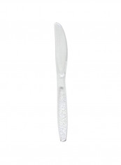 1000-Piece Polystyrene Disposable Knife Set Clear 15.9x8 x7.1inch