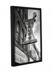 Drug Store Sign Gallery Wrapped Floater Framed Canvas Wall Art multicolour 12 x 18inch