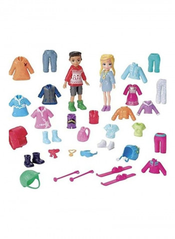 Polly Pocket Snow Style Fashion Pack 2x12inch