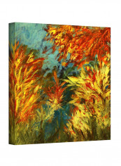 Quiet Lake I Gallery Wrapped Canvas Wall Art Multicolour 24 x 24inch