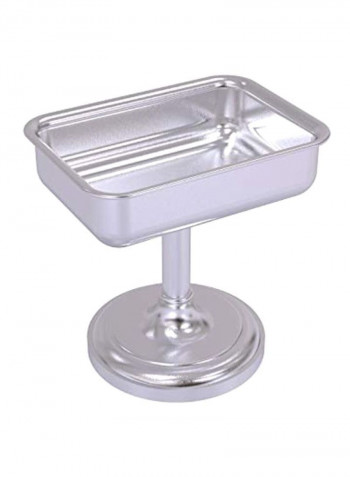 Vanity Top Soap Dish Silver
