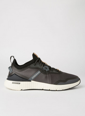 Zerogrand Overtake Running Shoes Gray Pinstripe/Bla