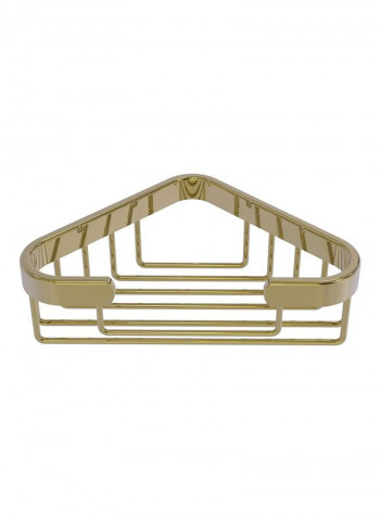 Corner Soap Shower Basket Gold