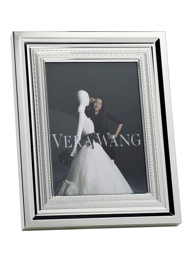 Decorative Photo Frame Silver 4.5 x 4.5 x 2.8inch