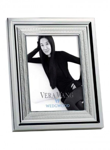 Decorative Photo Frame Silver 4.5 x 4.5 x 2.8inch