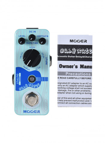 Baby Water Acoustic Guitar Delay And Chorus Effect Pedal True Bypass