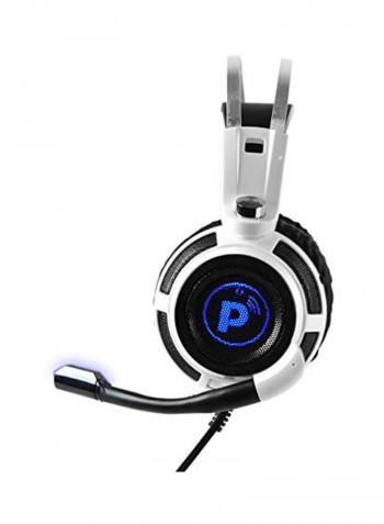 Over-Ear Wired Gaming Headphones With Mic For PS4/PS5/XOne/XSeries/NSwitch/PC White/Black