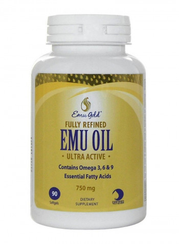 Fully Refined EMU Oil Ultra Active - 90 Softgels