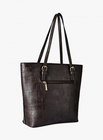 Polyester Blend Handbag LWHB02023BROWN Brown