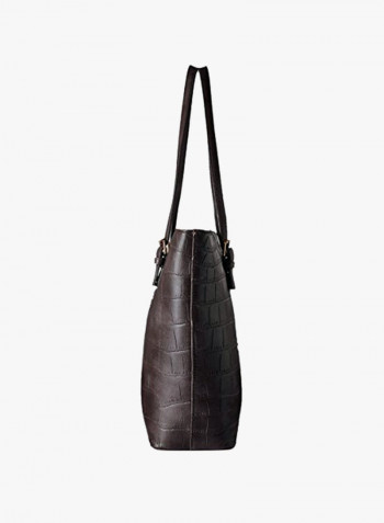 Polyester Blend Handbag LWHB02023BROWN Brown