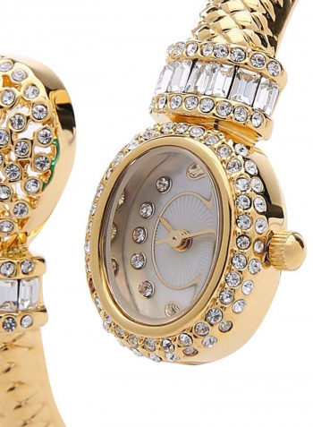 Women's 22K Gold Plated With Crystal Analog Watch 21883-1L