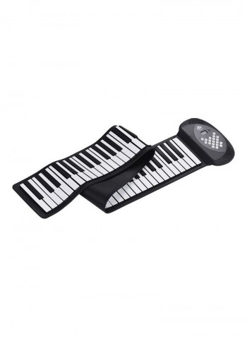 Electronic Silicon Keyboard Built-in Stereo Speaker