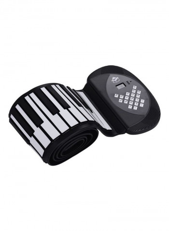 Electronic Silicon Keyboard Built-in Stereo Speaker