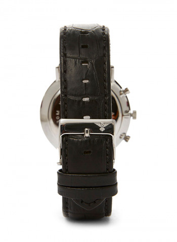 Men's Leather Analog Watch 23055M