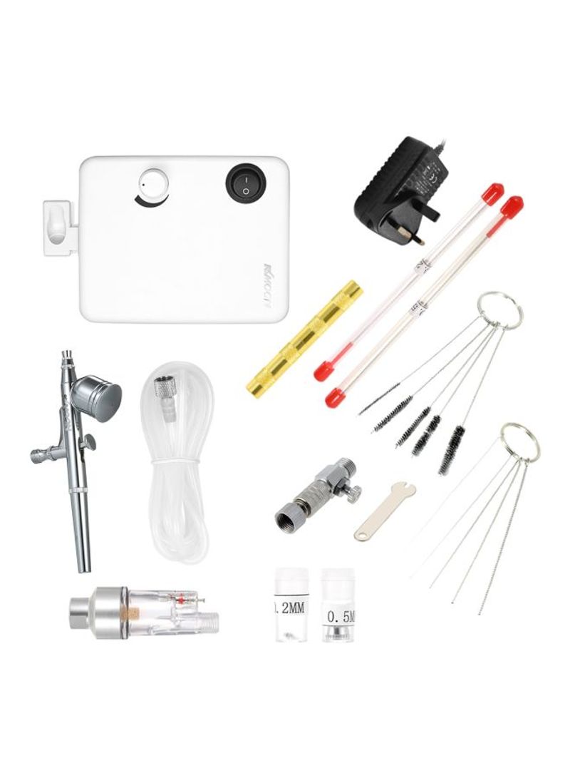 Paint Sprayer Kit With UK White/Clear/Red 23x8.2x17centimeter