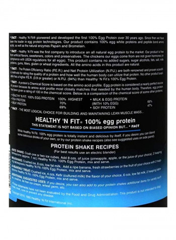 100 Percent Egg Protein Dietary Supplement - Vanilla Ice Cream